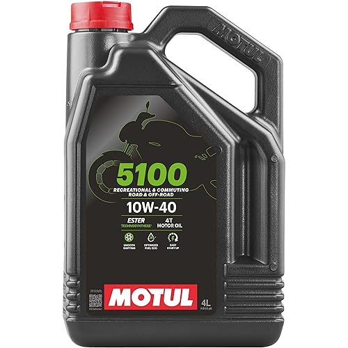 Motul 5100 4T 10W40 - Technosynthese® High-Performance Motorcycle Oil with