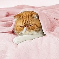 Vista 420 de Bedsure - Manta de vellón, tamaño queen, suave, ligera, afelpada, mullida, acogedora, de microfibra de lujo, color rosa, 90 x 90 pulgadas