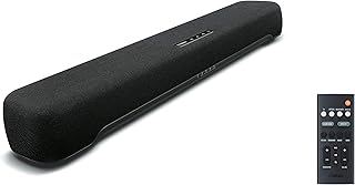 Yamaha SR-C20 Sound Bar for TV with Built-In Bluetooth, Compact Sound Bar, Gaming Sound Bar, Sound Bar with Built-In Subwoofers, HDMI Capable, HDMI ARC, Optical Input, Clear Voice