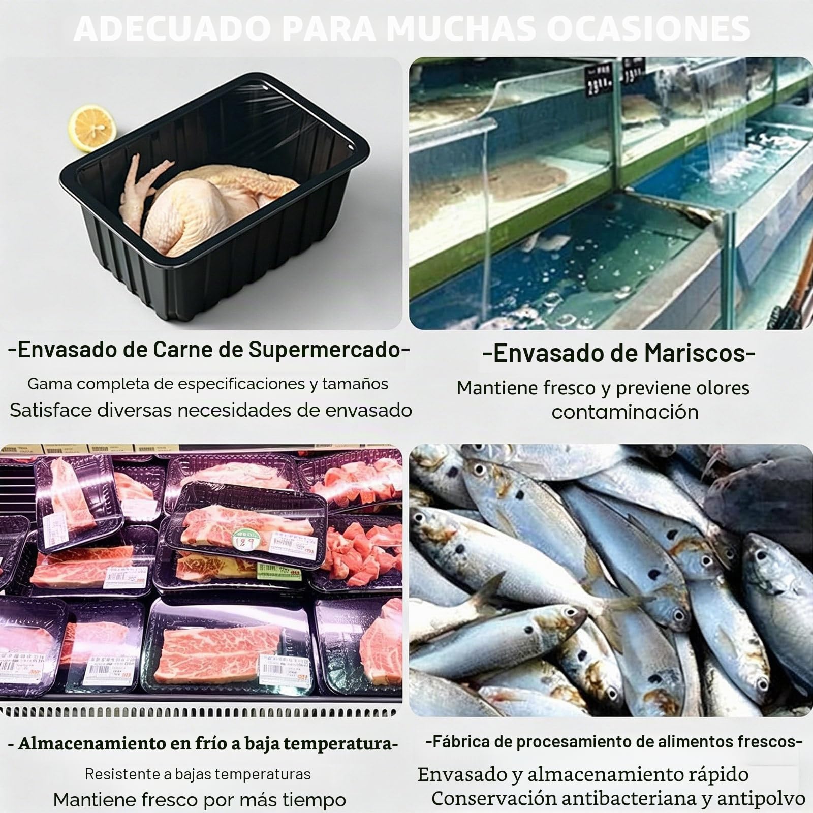 Máquina Termoselladora Comercial para Bandejas de Alimentos, Máquina de Envasado Manual de Alimentos para Llevar, Selladora de Bandejas para Contenedores de Alimentos para Carnes Cocinadas