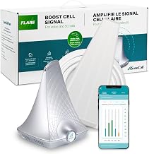 SureCall Flare 3.0 Cell Phone Signal Booster for Home & Office up to 3500 sq ft, Boosts 5G/4G LTE, Yagi Outdoor Antenna, Multi-User, Verizon AT&T Sprint T-Mobile, FCC Approved, USA Company
