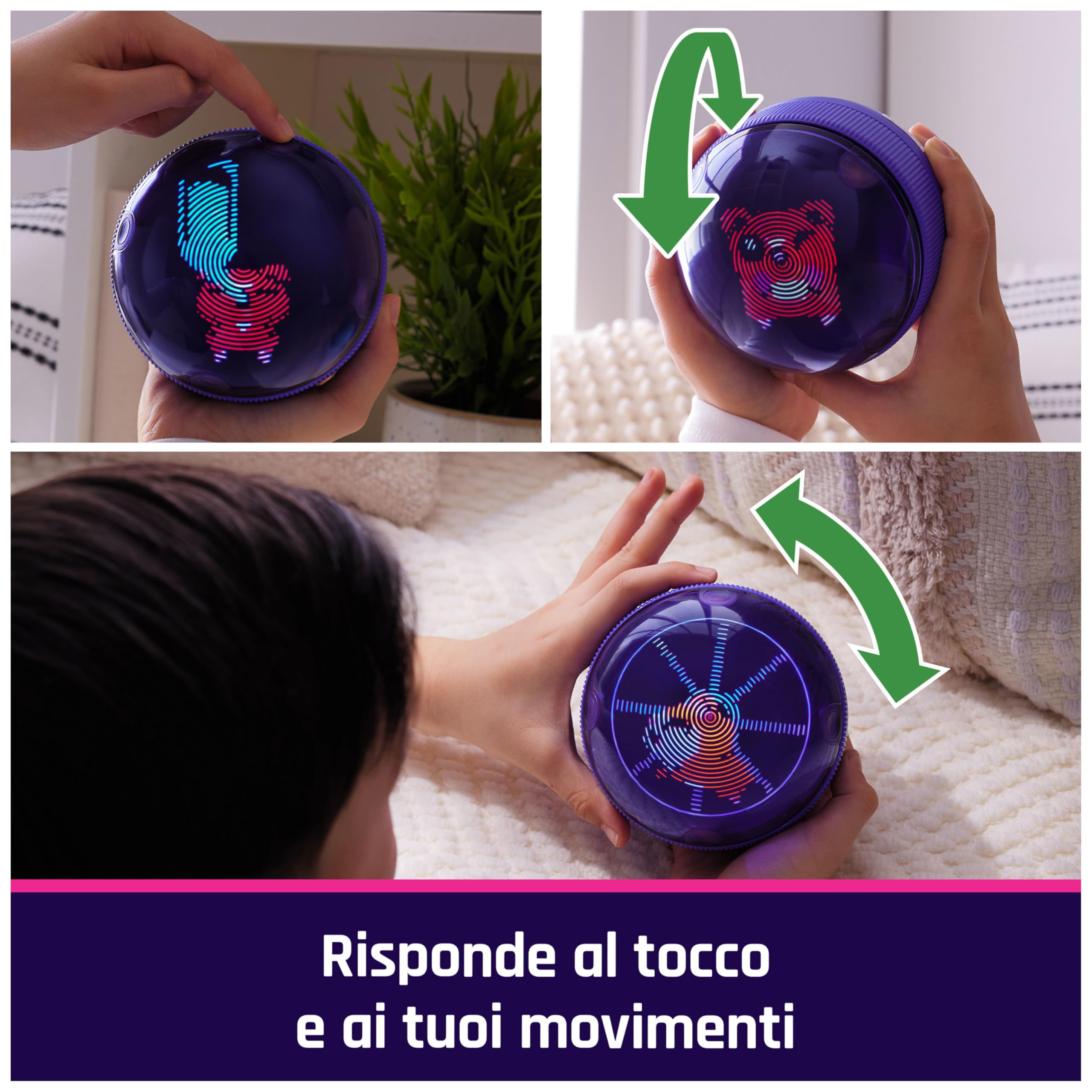 Bitzee, Il tuo Criceto Interattivo, Hamster Ball con Oltre 20 criceti all'Interno da Collezionare, rotola e reagisce al Tocco, Cucciolo Digitale e Giocattolo per Bambini e Bambine dai 5 Anni in su