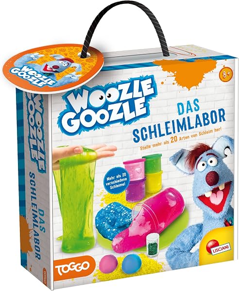 Lisciani - WOOZLE GOOZLE Das Schleimlabor - Wissenschaftliches Experimentierkit für Kinder ab 6 jahren - Lustiges Labor - Stelle 20 verschiedene Schleimarten her - Experimente für Kinder - 1
