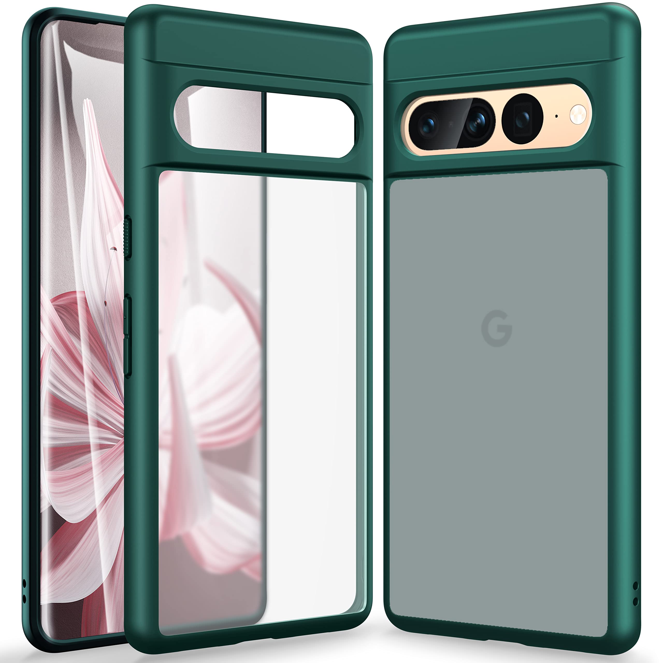 Amazon.co.jp: Google Pixel 7 Pro 用 ケース 半クリア 衝撃吸収 米軍 