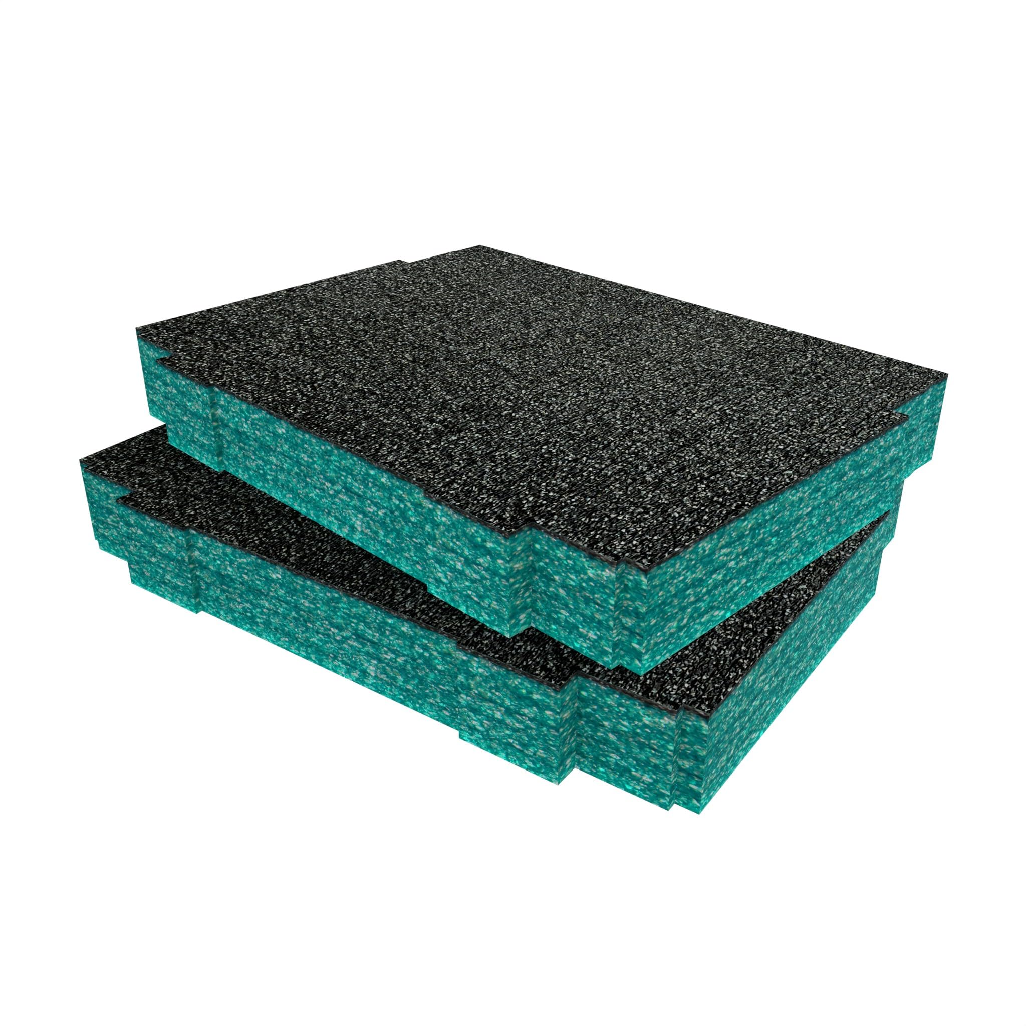 Shadow Foam Medium vel - 1000 mm x 500 mm, snij- en pelschuim voor het organiseren van gereedschapskisten, vluchtkoffers, doe-het-zelf en gereedschapsopslagsystemen (50 mm, zwart