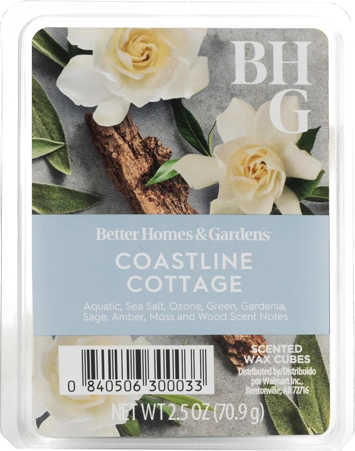 Better Homes and Gardens Scented Wax Cubes 2.5oz 2-Pack (Coastline Cottage)