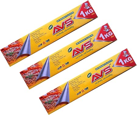 PortStone AVS Aluminium Foil, (Pack of 3), 1KG, Length 72 M, Thickness 18 Microns, Aluminium Foil for Kitchen/Food Wrapping Foil/Disposable/Food Parcel (Width 30 cm) (Pack of 3)