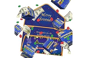 Merry Christmas Holiday Exploding Money Box