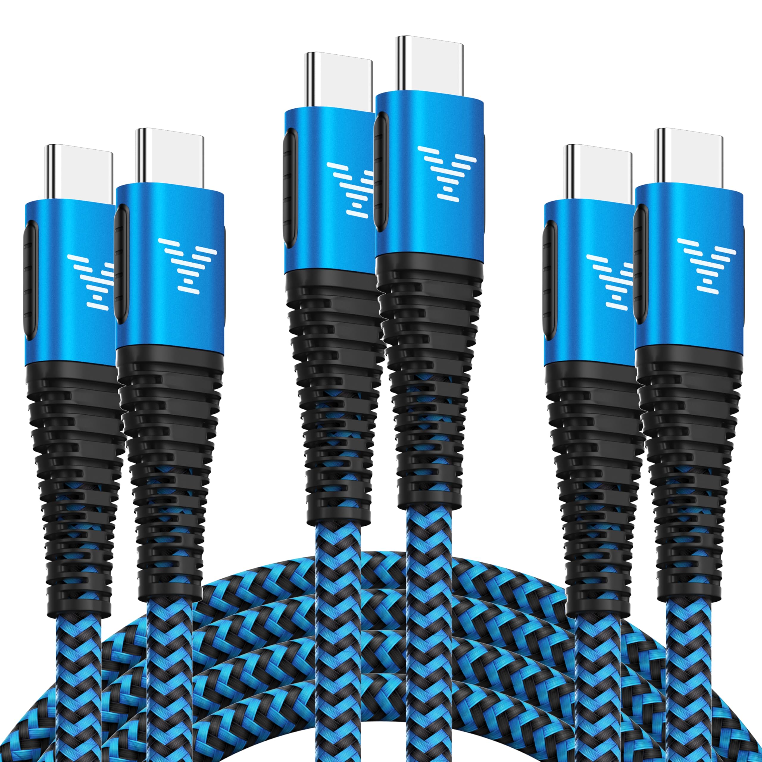Yosou USB C to USB C Charger Cable 3.1A USBC to USBC Data Cable [3Pack,1m+2m+3m] PD Type C to Type C Fast Charging Lead for iPhone 17 16 15 Pro Max, iPad, Samsung S25 S24 S23 Ultra, Pixel 9, LG, Switch etc