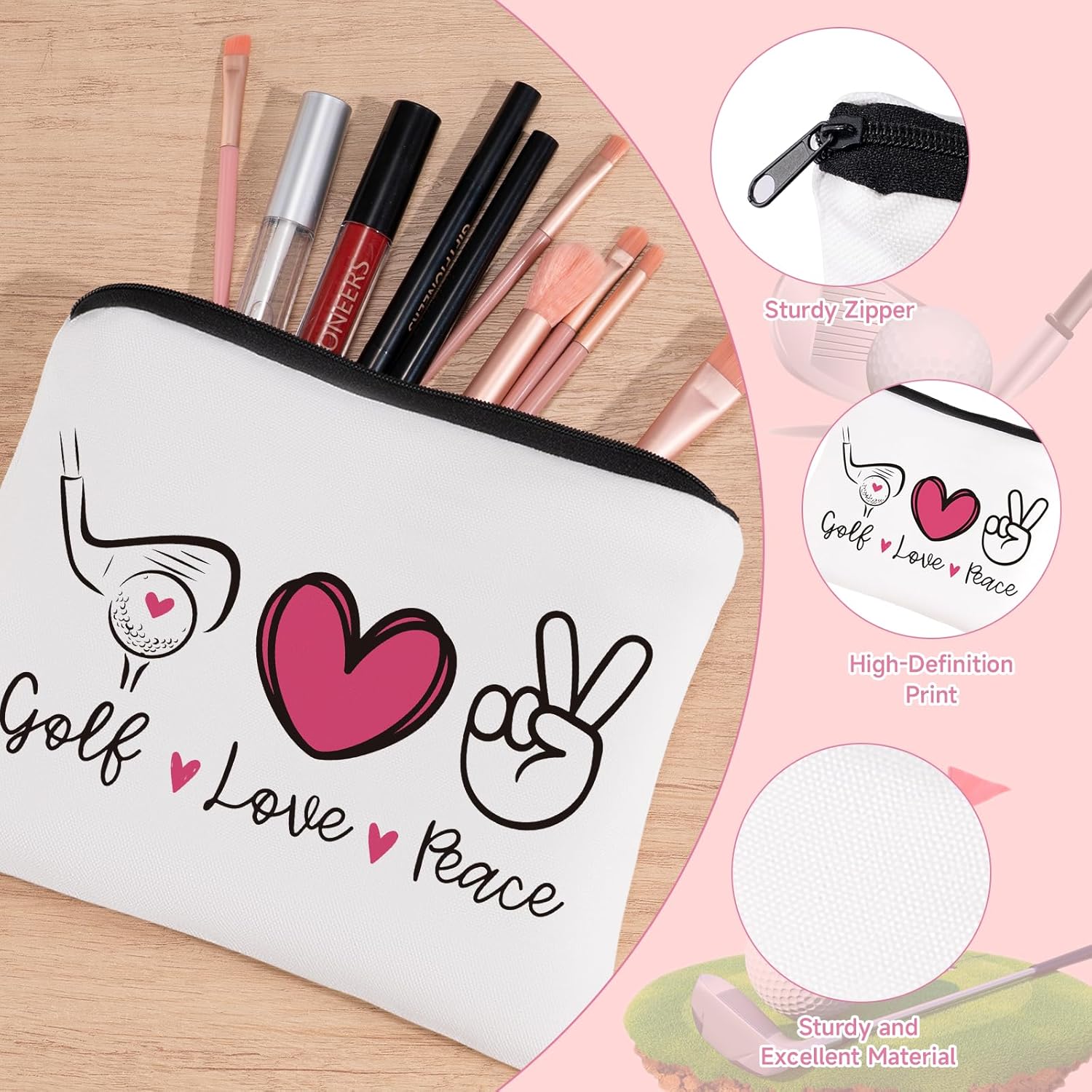 Frerdui Funny Golf Gift for Women, 12PCS Golf Accessories Kit with 20 OZ Golfing Tumbler, Towel, 4 Designed Golf Balls and 4 Tees, Perfect Birthday or Christmas Gifts Set for Women