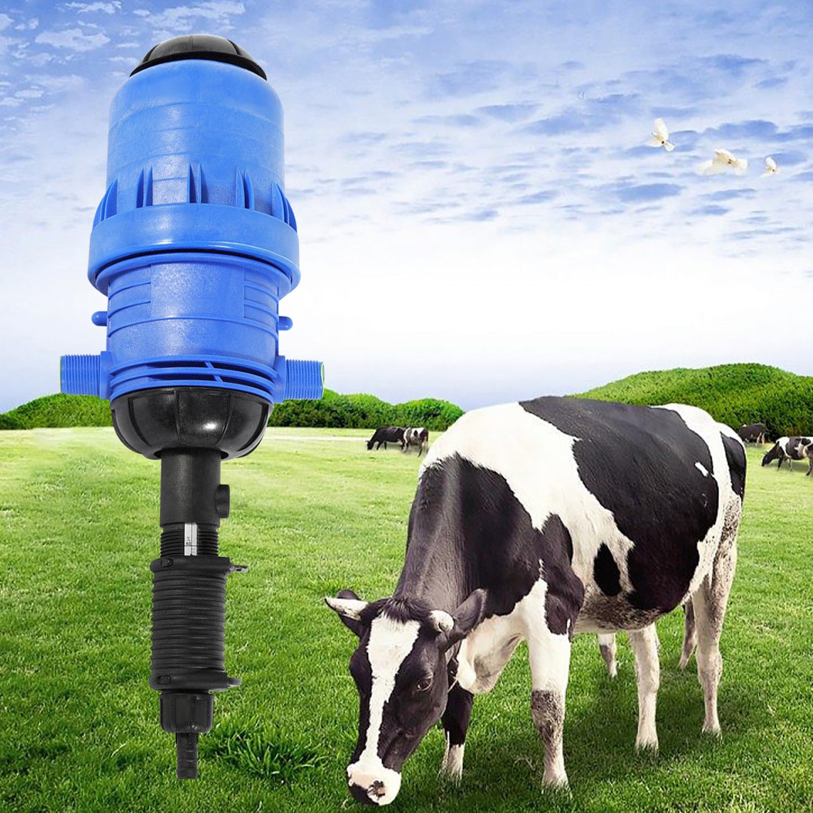 Iniettore di fertilizzante per irrigazione a goccia, 0,4%-4% 20-2500 L/h Macchina per fertilizzanti a goccia, Iniettore di fertilizzante, Pompa dosatrice ad acqua, Iniettore di fertilizzante chimico