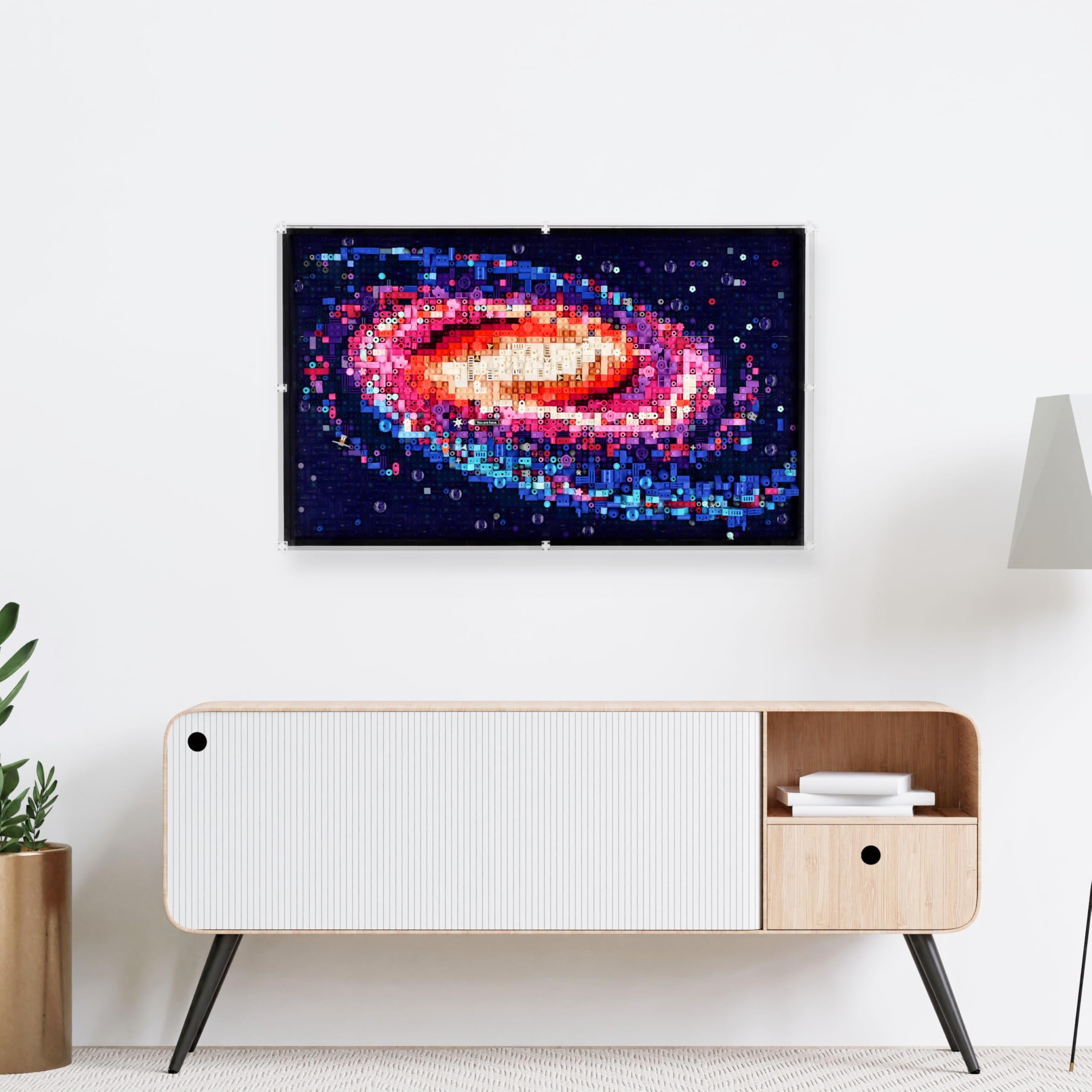 Plexico Clear Wall Mounted Display Case For Lego 31212 The Milky Way Galaxy