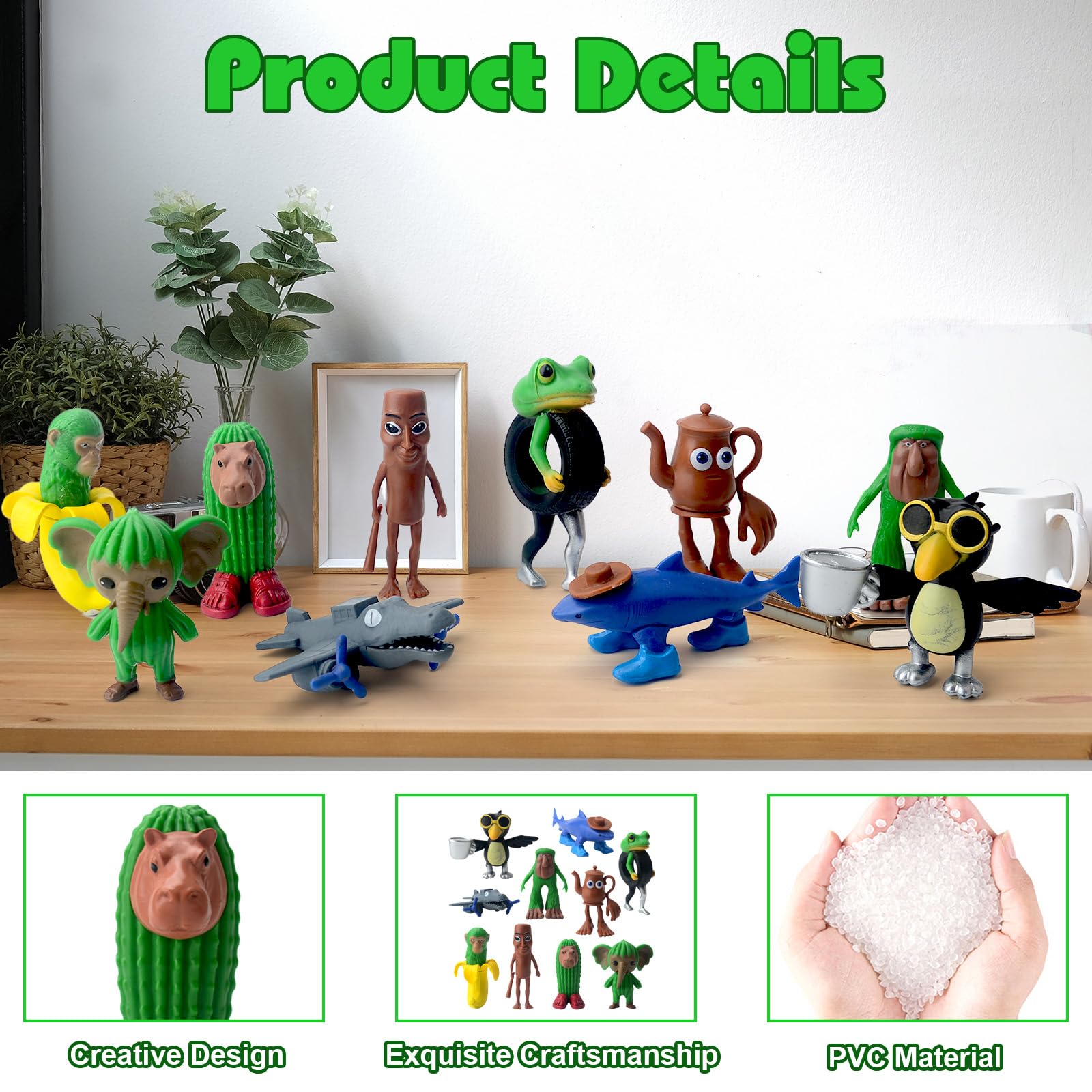 Audasi 10 PCS Tung Tung Tung Sahur Figures - Image 3