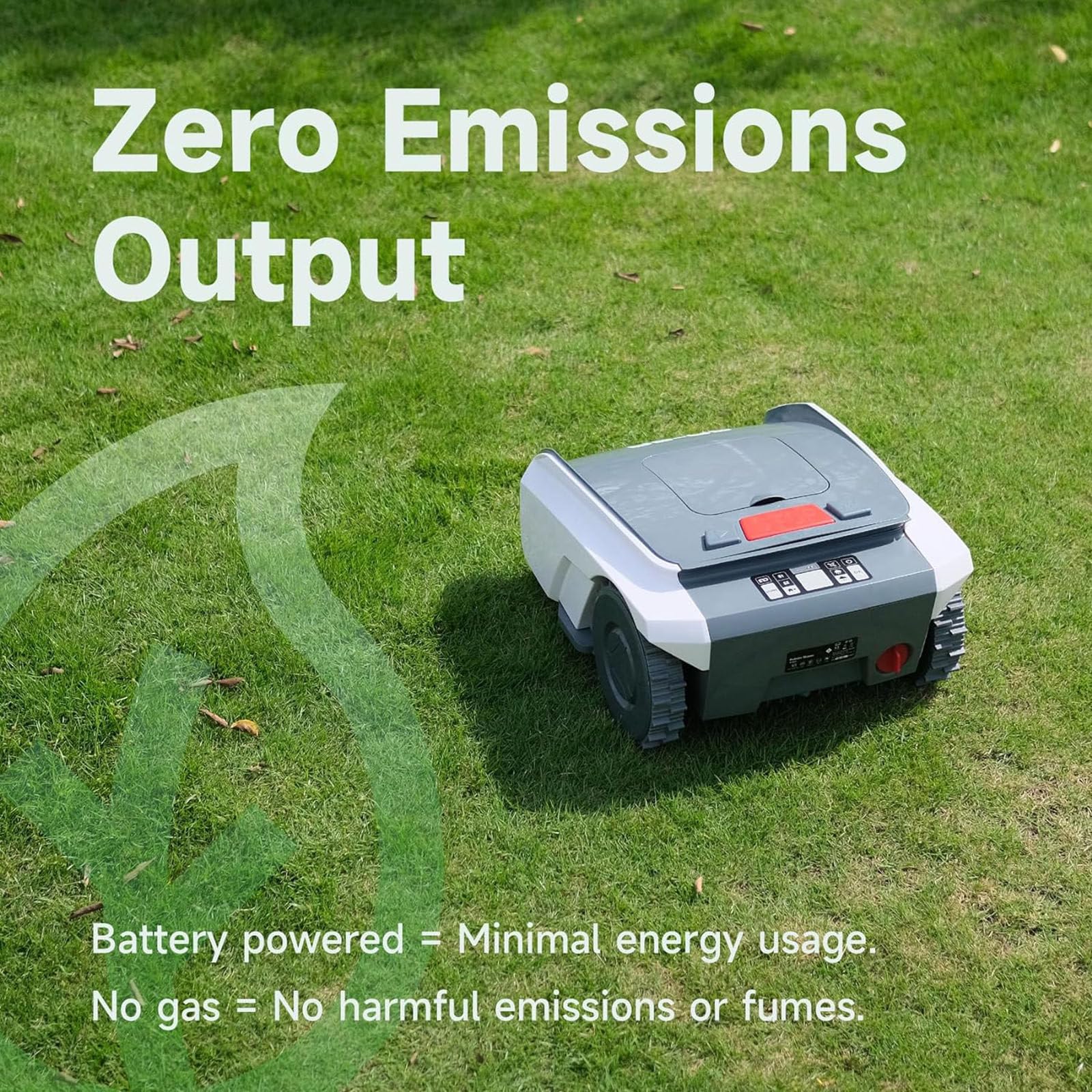 Cortacésped Robótico de 0,4 Acres, con Control de Aplicación, Solo 60 db, Sensor de Lluvia y Cable Delimitador, Batería de 20 V/5 Ah y Cargador Incluidos, para Jardines Pequeños y Medianos