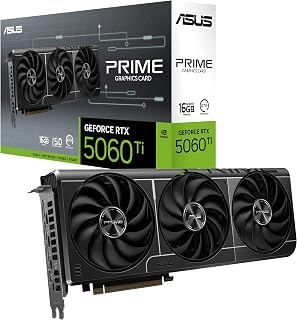 ASUS Prime RTX 5060 Ti 16GB GDDR7 Gaming GPU with PCIe 5.0 and Dual BIOS