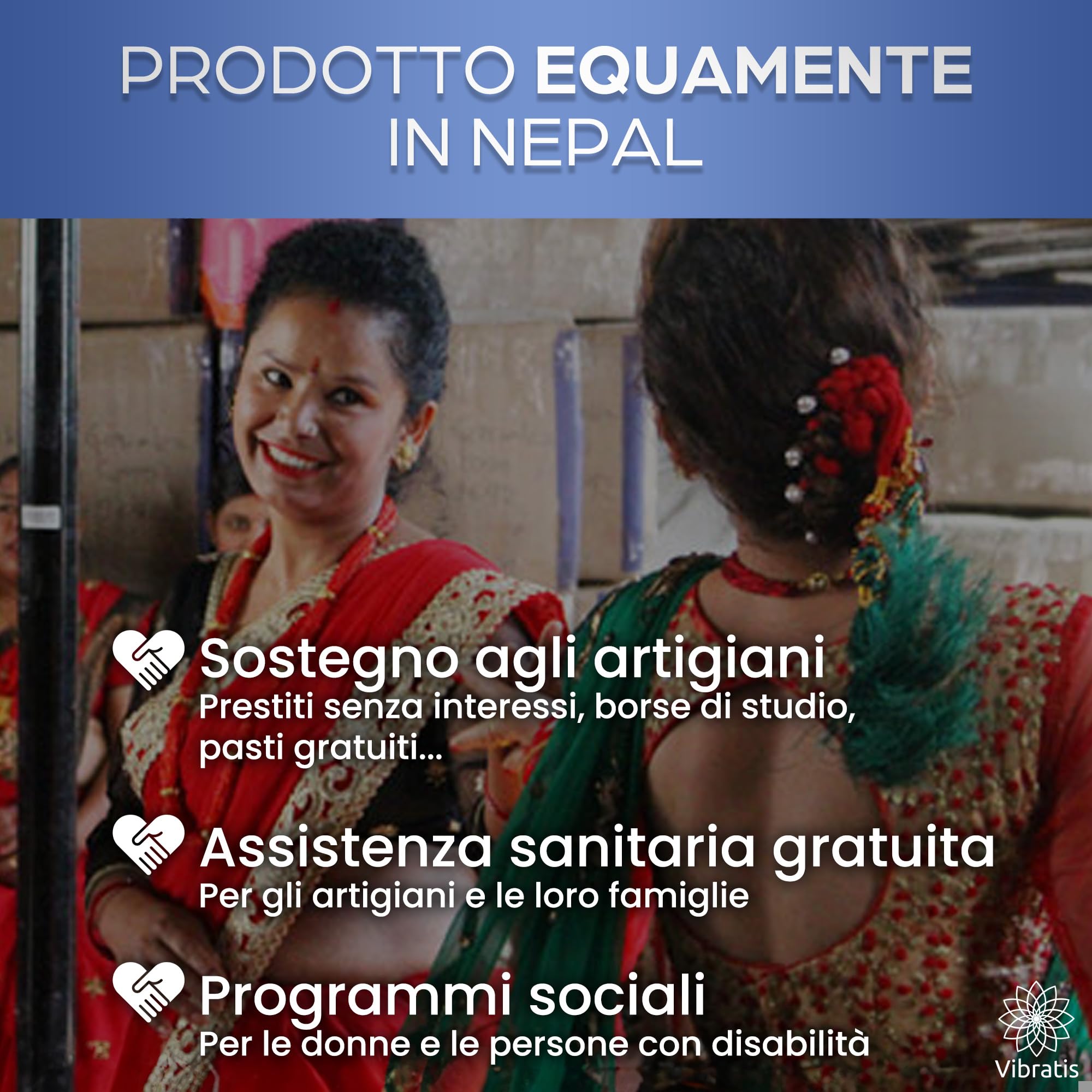 Campana Tibetana Artigianale 7 Metalli Fatta a Mano Nepal + Cuscino + Mazzuolo + Scatola Lokta Meditazione Guarigione
