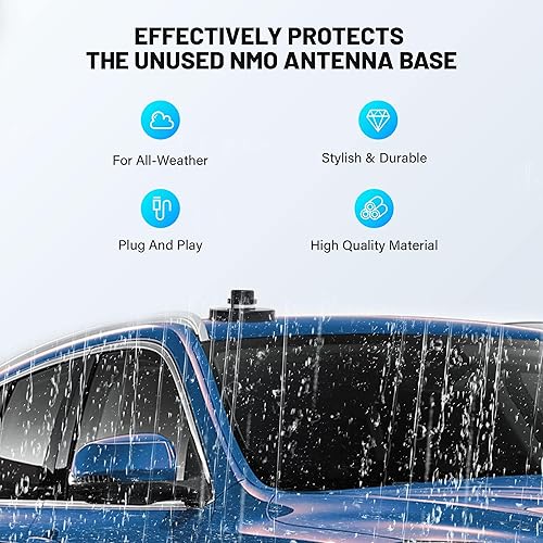 Miniatura 4 de Anina Antena NMO Montaje de Base Magnética 16.4 FT RG58 Cable Coaxial PL-259 Enchufe con Tapa de Montaje de Antena NMO para CB Ham GMRS Radio Marine