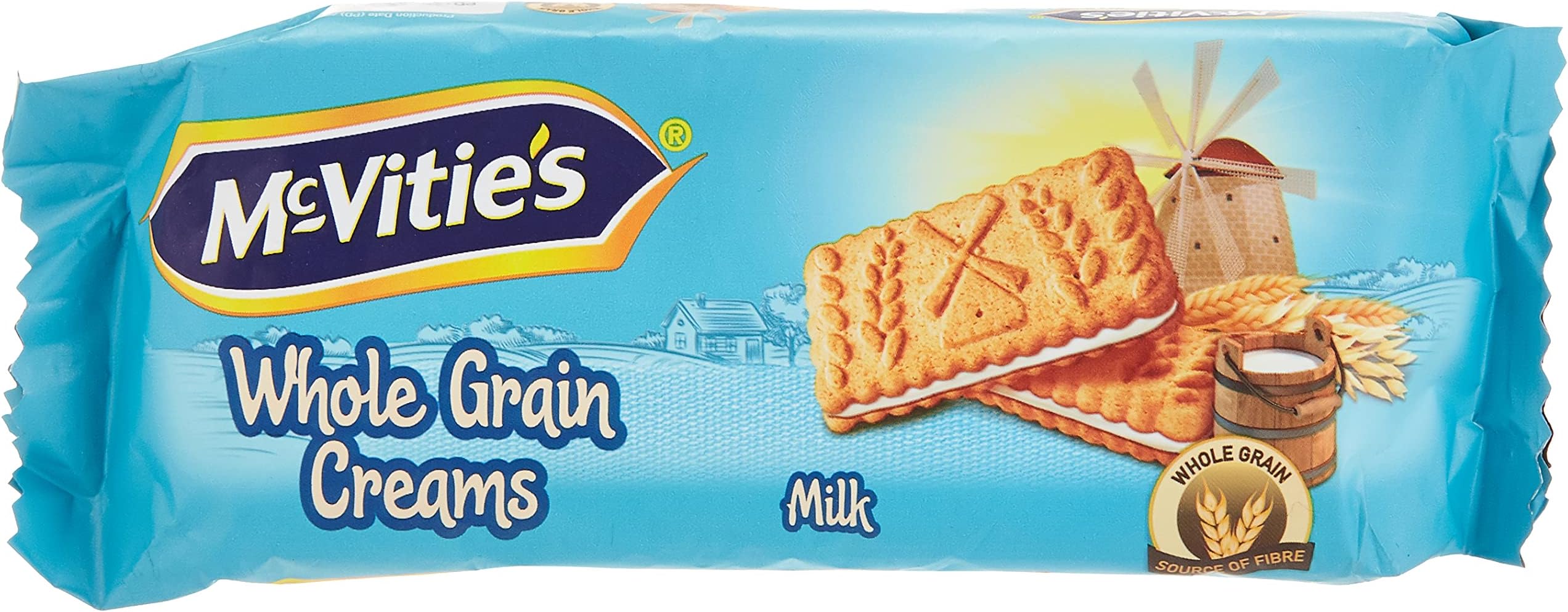 McVities Wholegrain Cream Biscuits Milk Flavour, 100 gm