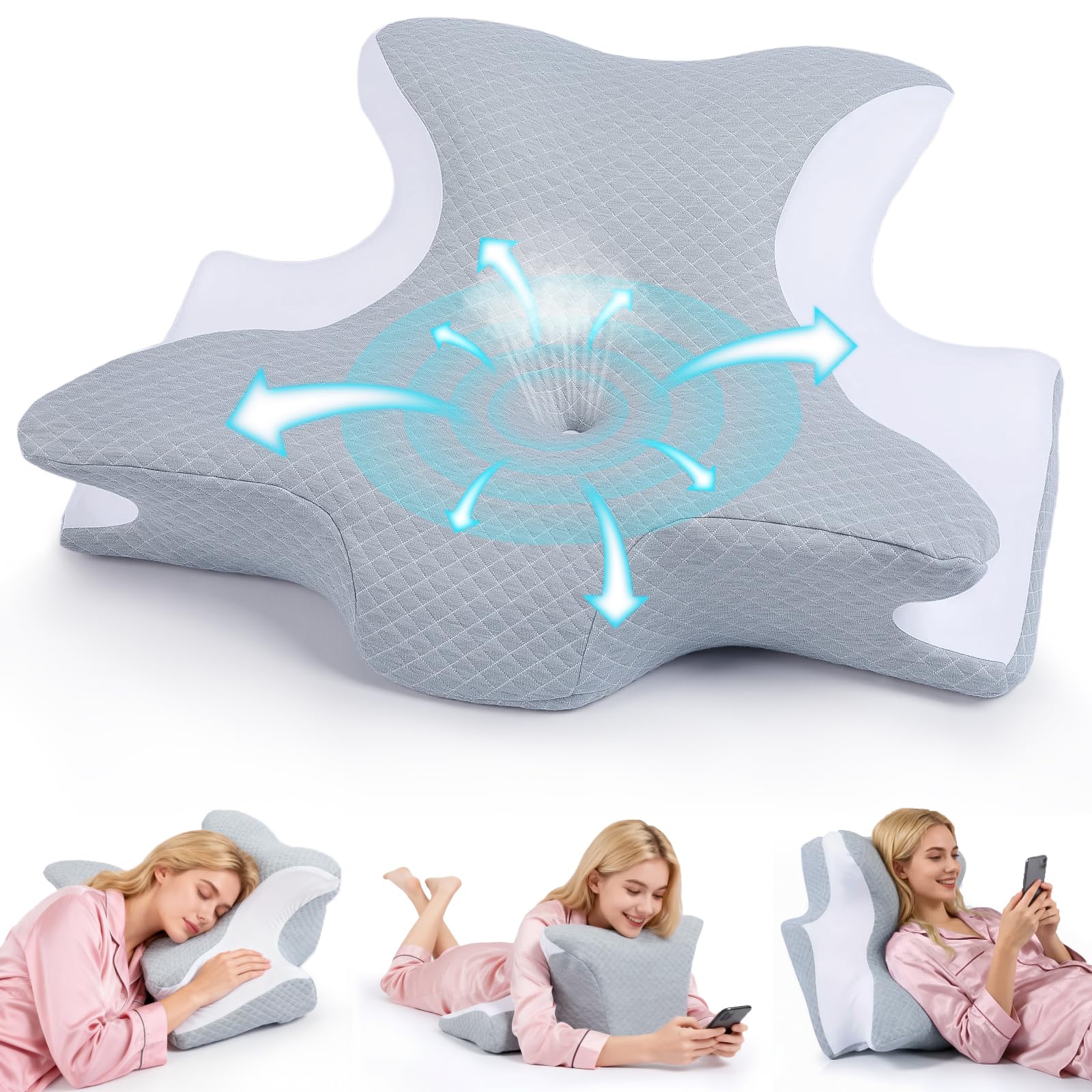 Tokidaring Reading Pillow for Bed Adult - Cuddle Cushion