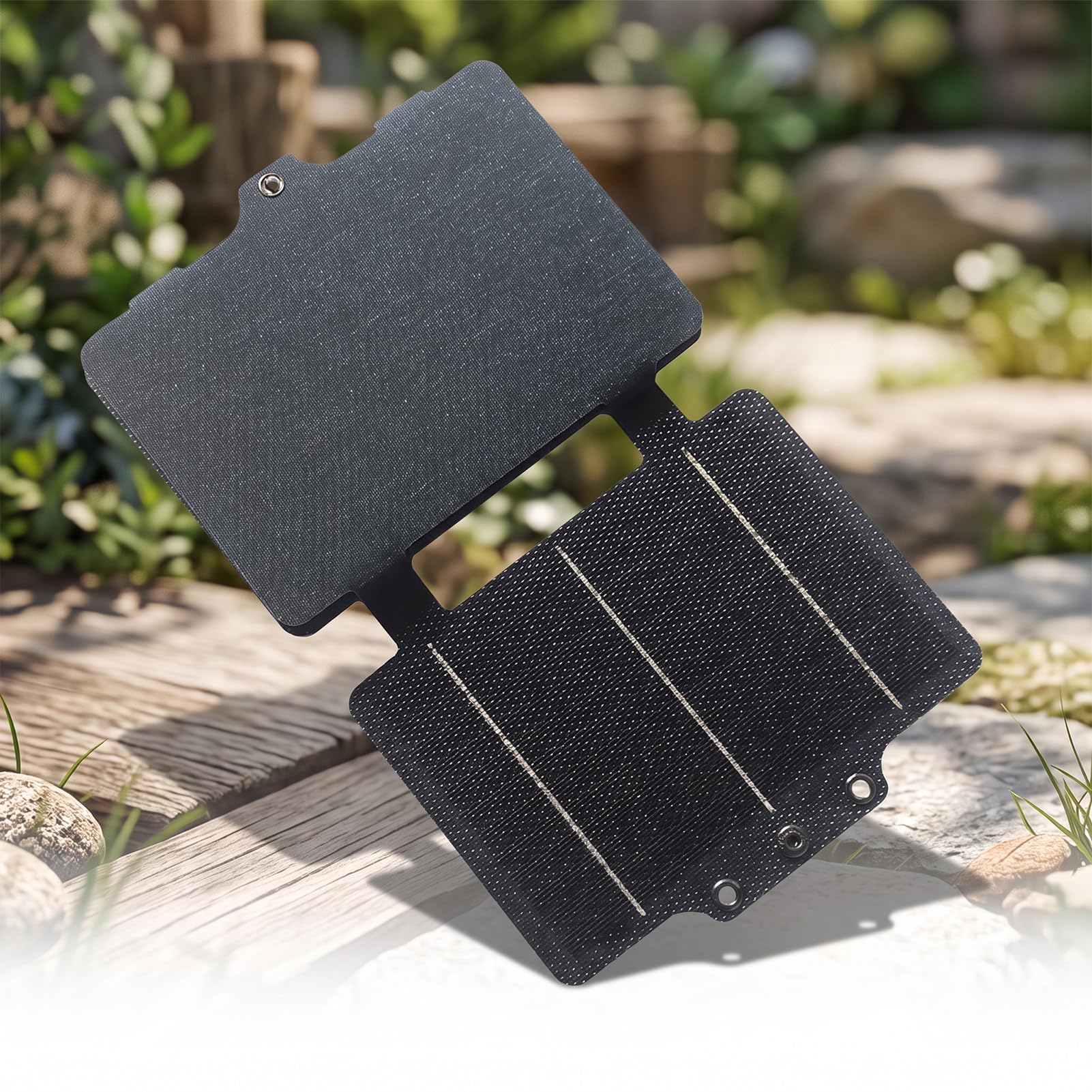 Marhynchus Cargador de Panel Solar Plegable de 14 W, Salida Dual de ETFE