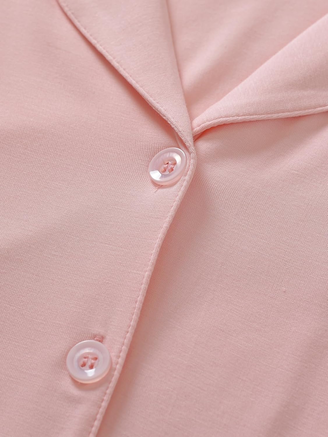 Latuza Women's Bamboo Viscose Pajama Shirt 3/4 Sleeve Button Down Sleep Top - Image 6