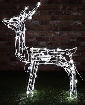 Nodding reindeer christmas lights Clearance