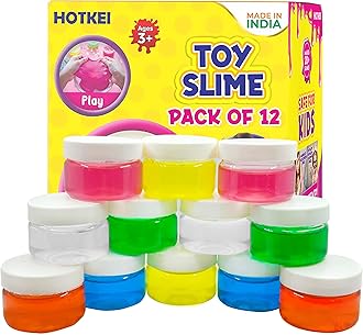 HOTKEI (Pack of 12 Slime) Multicolor Fruit Scented DIY Toy Slimy Slime Gel Jelly Putty Set Art kit Toys for Boys Girls Kids Slime-600 gm Toys