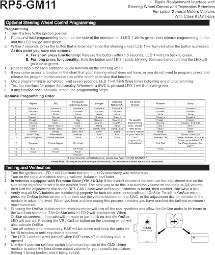 Miniatura 5 de PAC RP5-GM11 - Refacción de radio con interfaz para el auto
