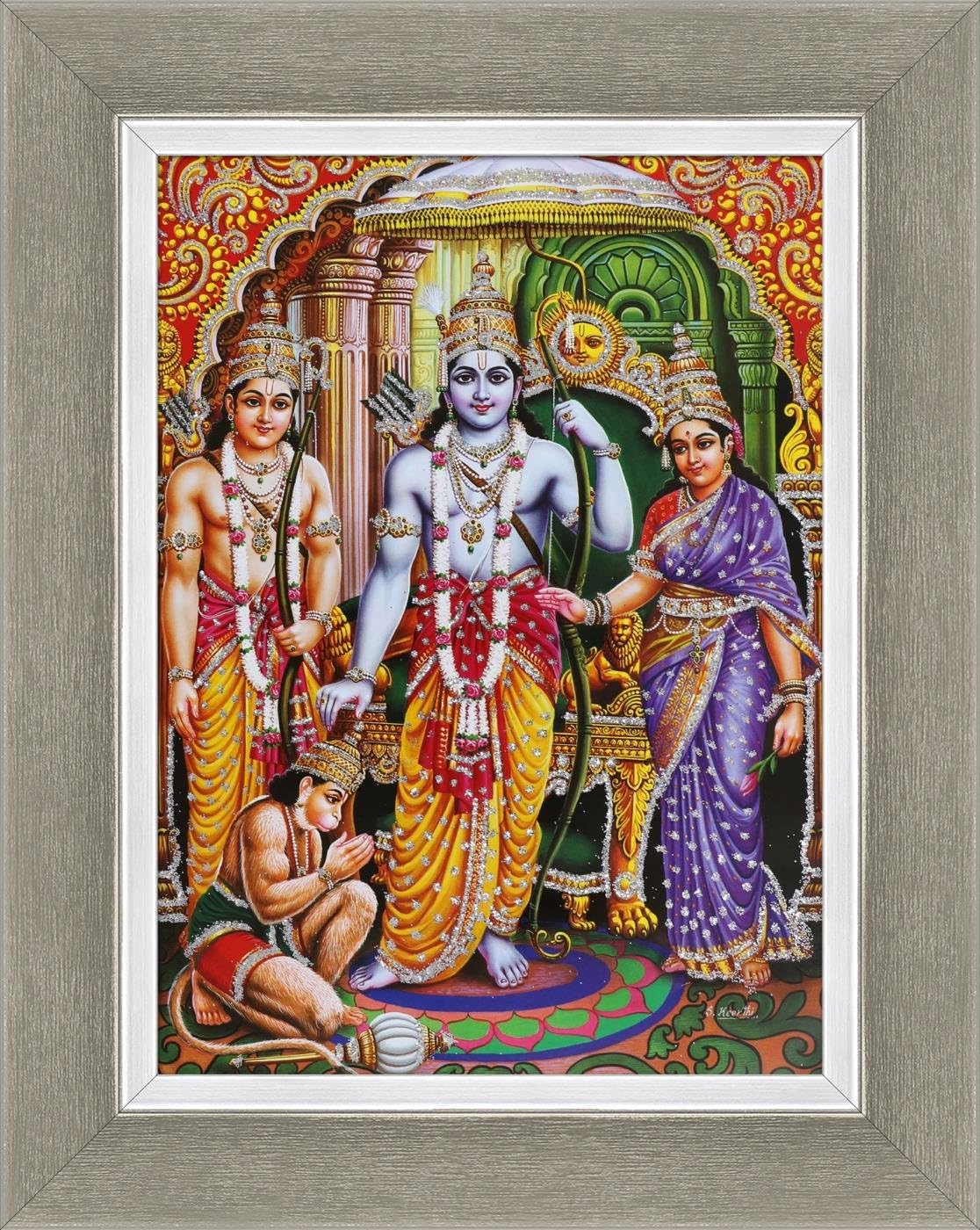 Avercart Lord Rama / Shree Ram Darbar / Ram, Laxman, Janki