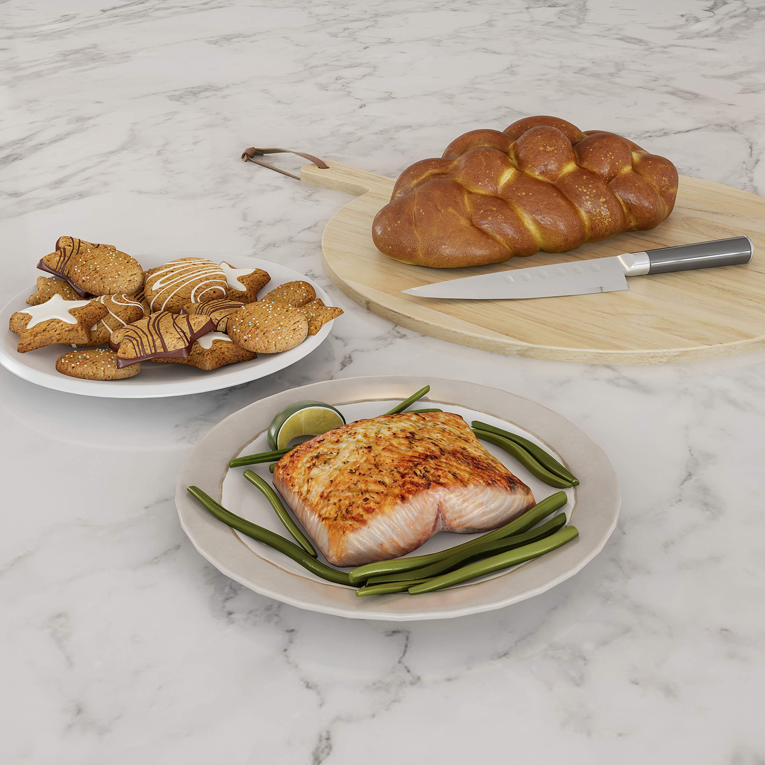 Classic Cuisine Backblech-Set mit Antihaftbeschichtung 3PC schwarz