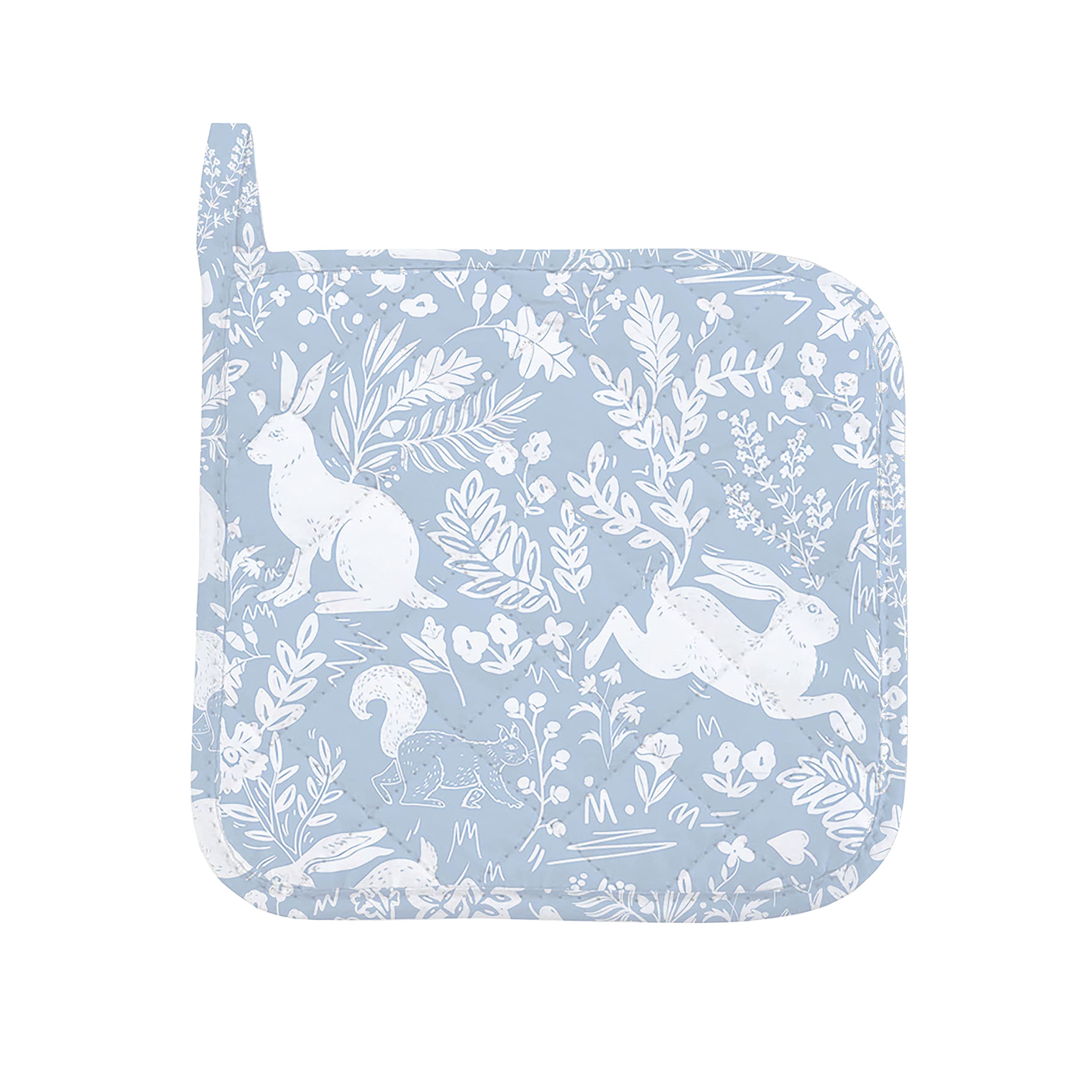 Auntie Morags Blue William Morris Inspired Forest Life Light Pot Grab