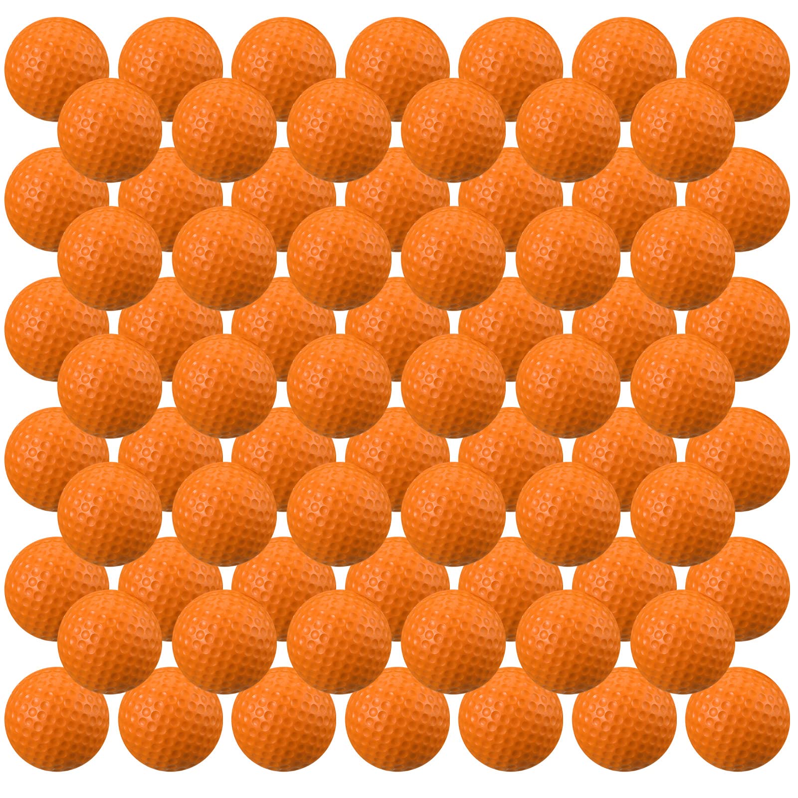 Junkin 80 Pcs Foam Golf Balls Rubber Practice Balls Realistic Feel and Flight Sport Training for Indoor or Outdoor Backyard Golf Training