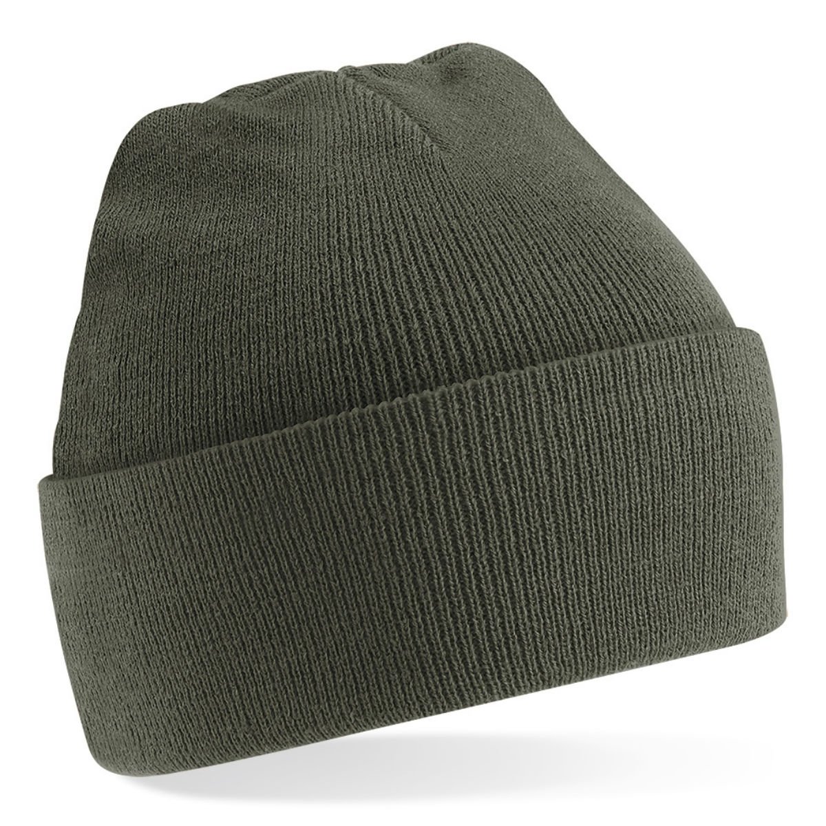 Beechfield Men's Olive Knitted Cap, Various Colours - One Size