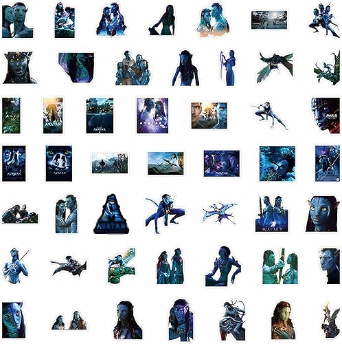 Miniatura 2 de 100 calcomanías geniales de película estadounidense calcomanías impermeables de hombre azul para laptop botella de agua taza de automóvil