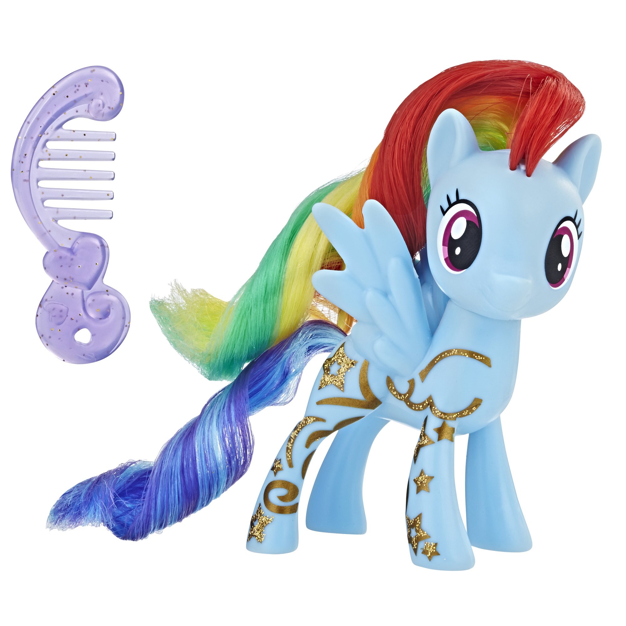 My Little Pony Rainbow Dash Glitter Design Pony Figure : Amazon.in