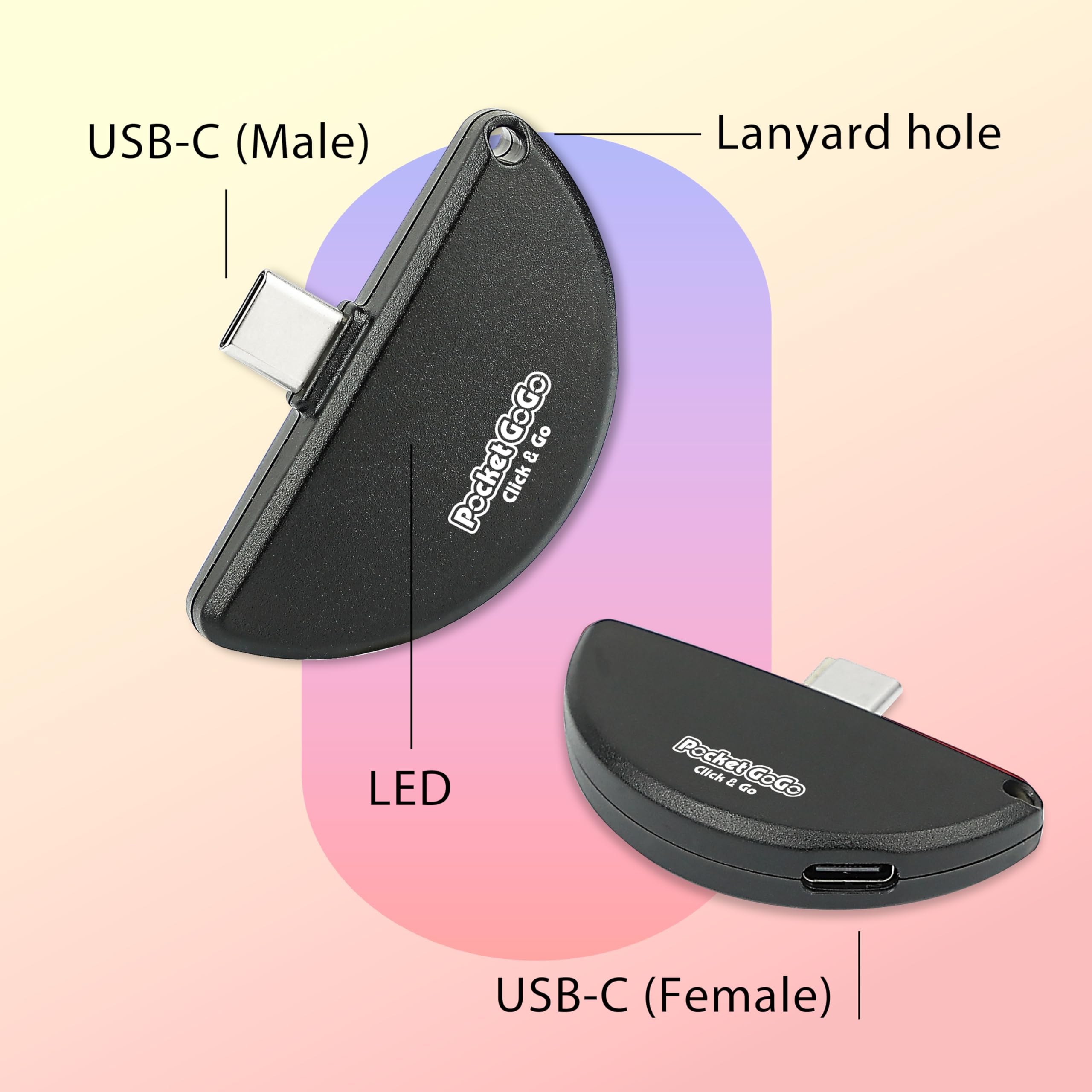 Pocket GoGo – Ultimate Auto-Catcher | czarny/czerwony | USB-C Plug and Play, bez ładowania, łapie kieszonkowego potwora i spinów (czarny)