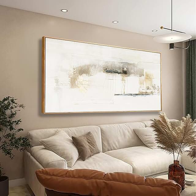 Modern Abstract Wall Canvas Decor - Maximalist Multicolor Minimalist Gra...