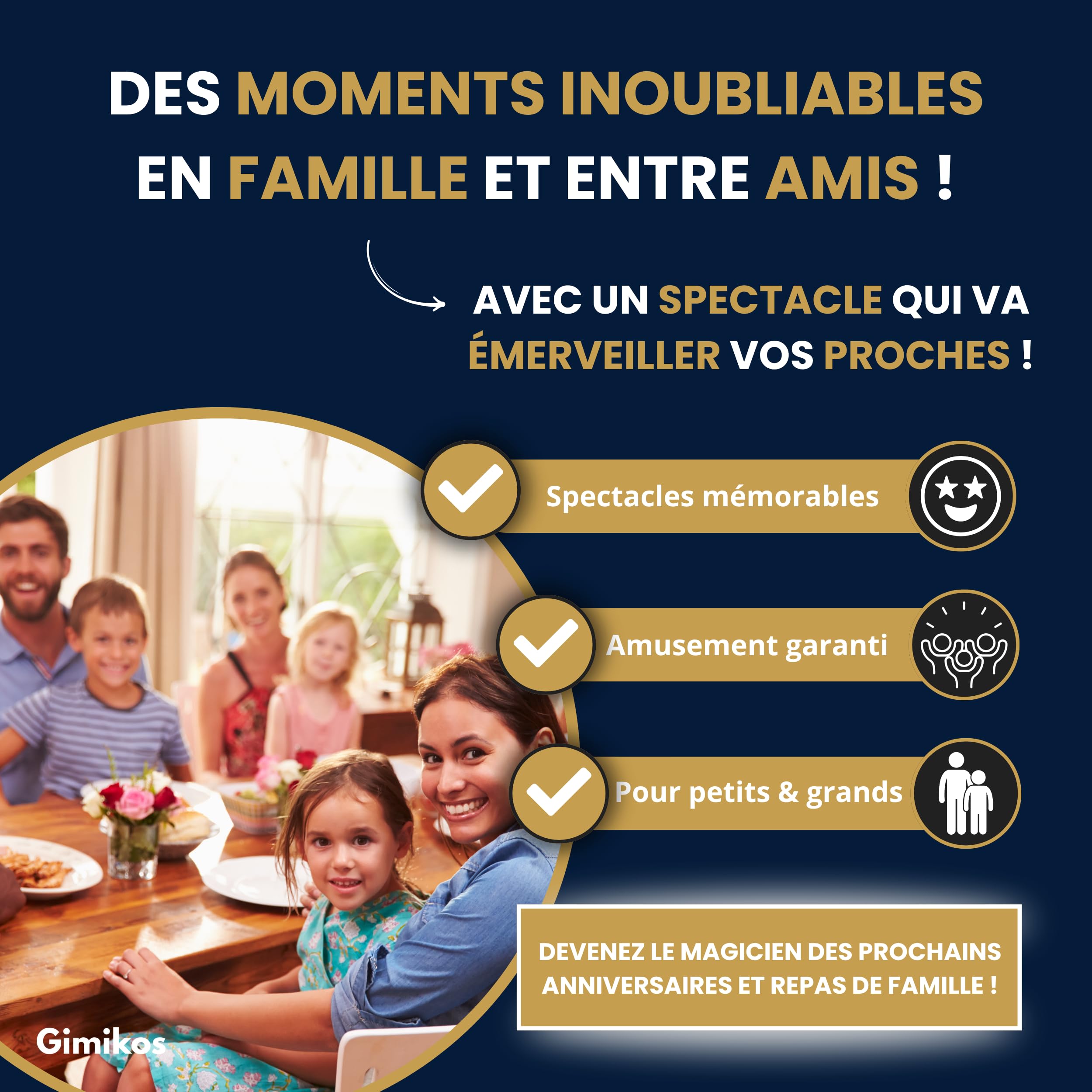 Boîte de Magie Enfant, Ado & Adulte - Édition 2 : Nouveaux Tours Exclusifs | Coffret Magicien avec 50 Illusions Inédites et Accessoires Magiques | Mallette Cadeau dès 7 Ans pour Noël ou Anniversaire