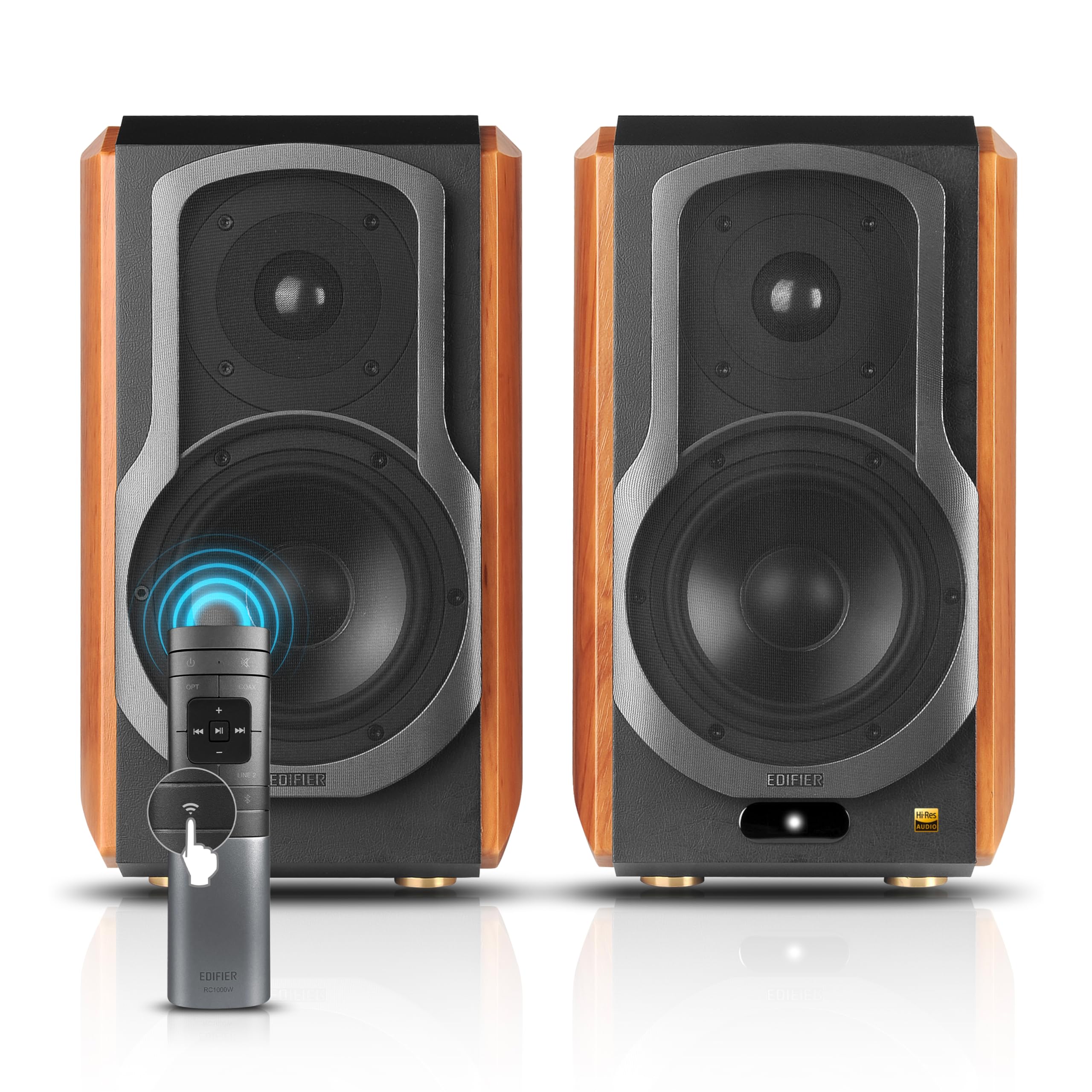Edifier S1000W WiFi Lautsprecher mit Bluetooth, digitalen und analogen Eingängen Funktioniert mit Amazon Alexa, Apple AirPlay 2, Spotify, Tidal und noch mehr.