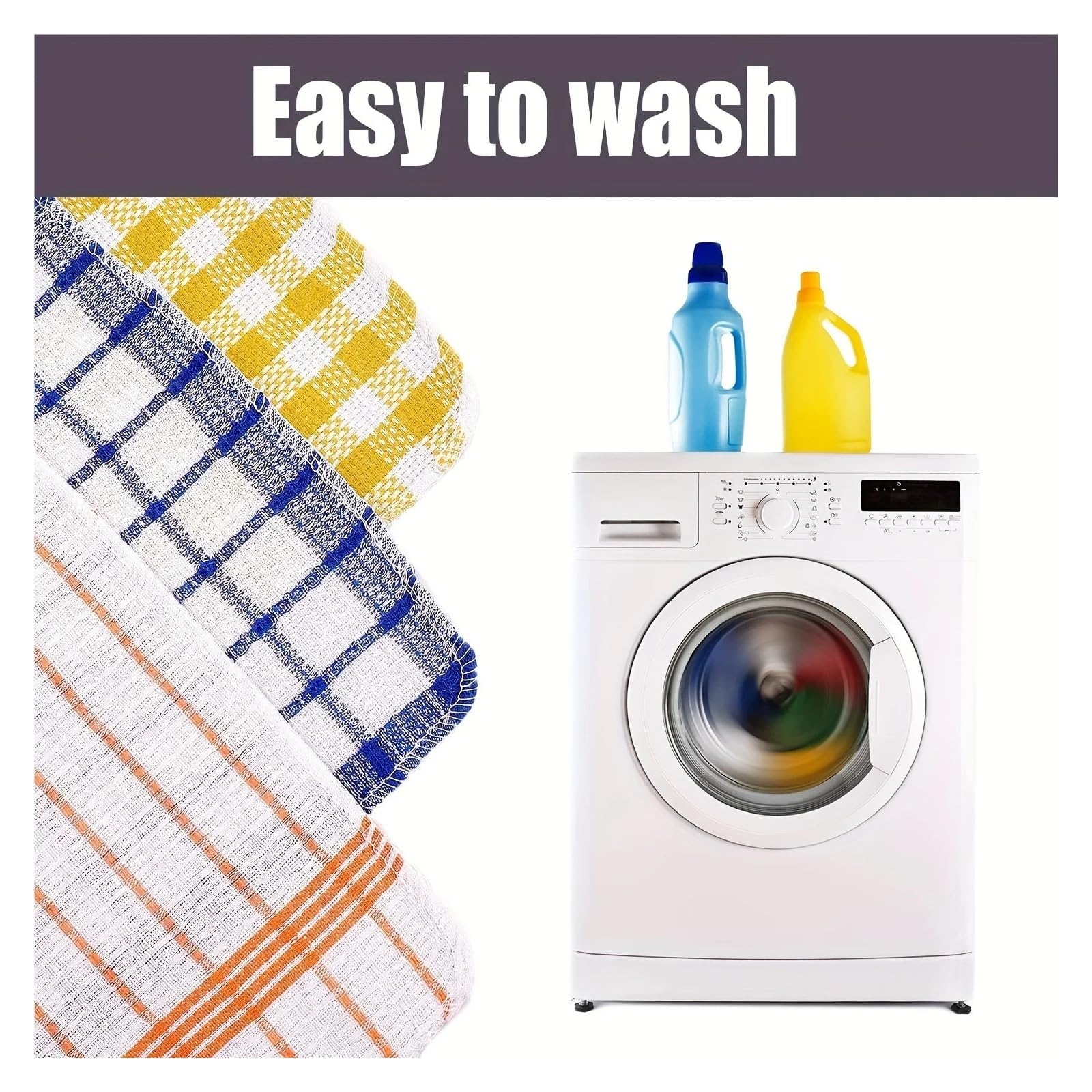kitchen towels 1/3/5 pezzi Strofinacci classici in cotone a quadretti