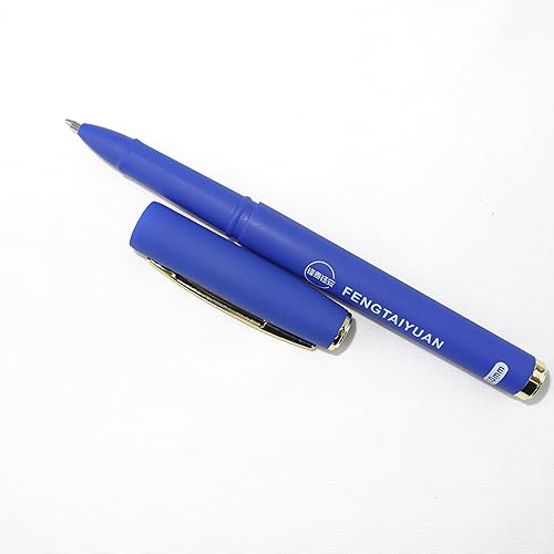 Miniatura 8 de Fengtaiyuan Bolígrafos de tinta de gel azul, cómodo agarre antideslizante, tinta azul, punta gruesa, 0.039 in, tinta duradera y de secado rápido,