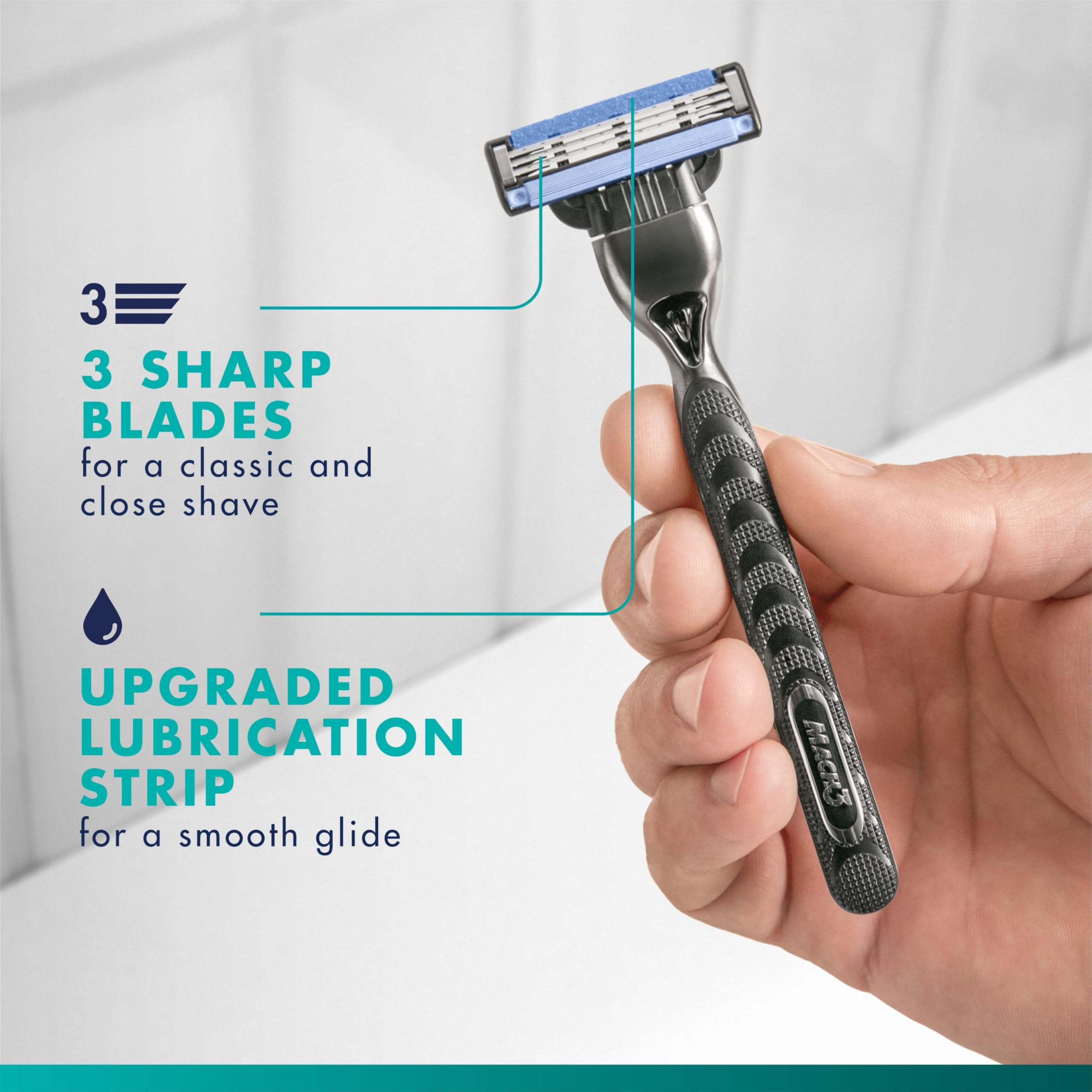 Gillette Mach3 – Maquinilla de afeitar hoja cartuchos de recambio para los hombres, # 8559 – 12 EA