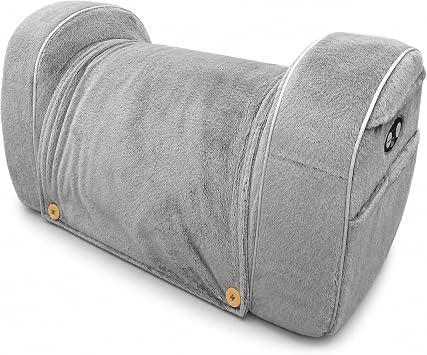 Carepeutic Contoured Leg Rest Wedge with Vibration Massage & Heat | Leg Elevation Wedge Pillow with Heat & Vibration Massage, Ergonomic Support for Back, Hips, Knees & Relaxation