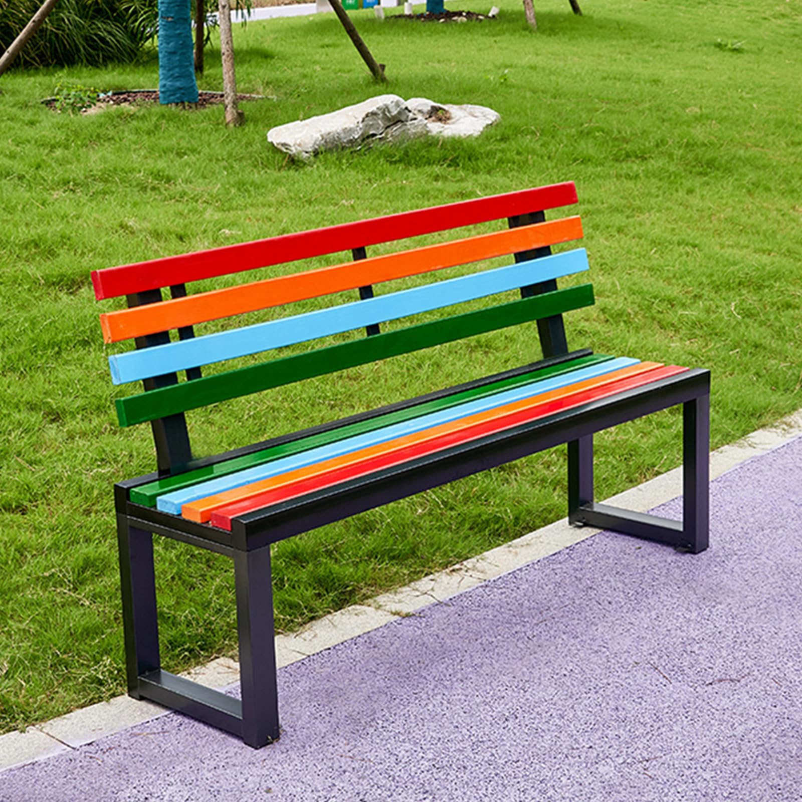 Amazon.co.jp: 公園ベンチ ガーデンベンチ スチールベンチ