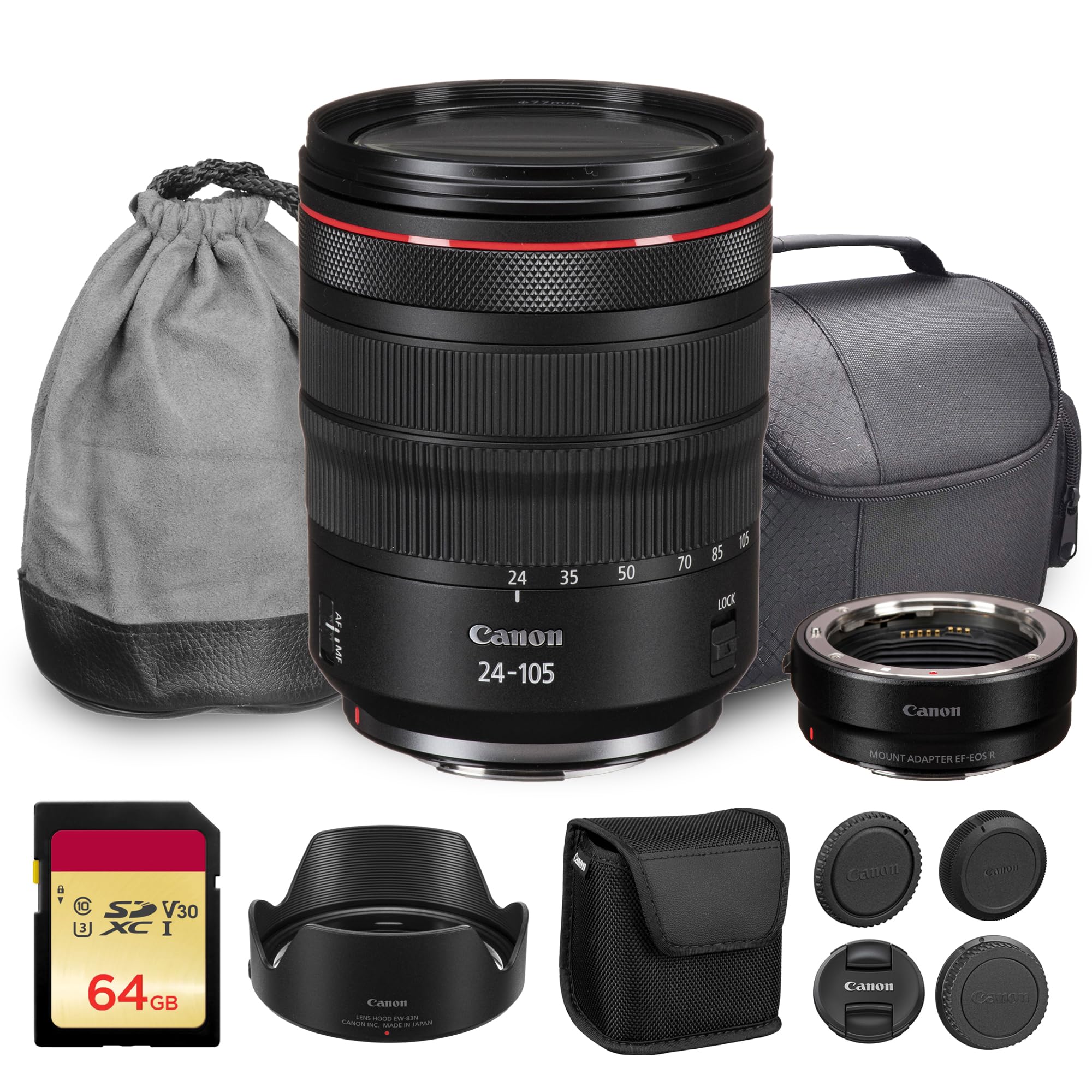 Canon EF 24-105mm f/4L IS USM ＋ＲＦアダプター Amazon.com: Canon RF 24-105mm f/4L IS USM Lens | L-Series Standard