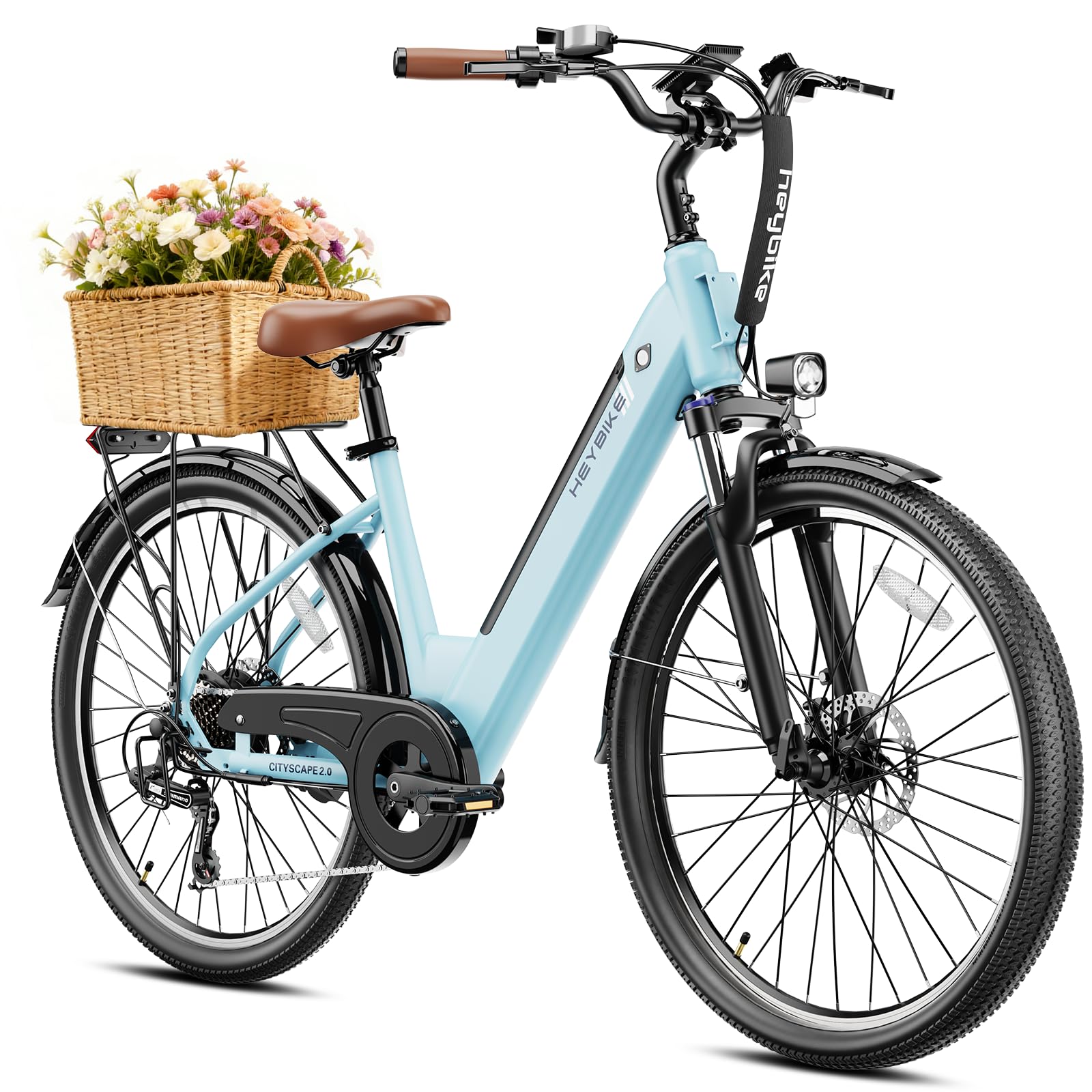 Heybike Cityscape 2.0 Electric Bike for Adults with 468Wh Removable Battery | 26" Electri…