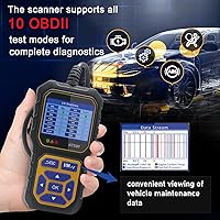 Vista 5 de Lector de código OBD2 para coche, lector de código de fallo del motor iKiKin AT500, herramienta de diagnóstico profesional, lector de escaneo de luz