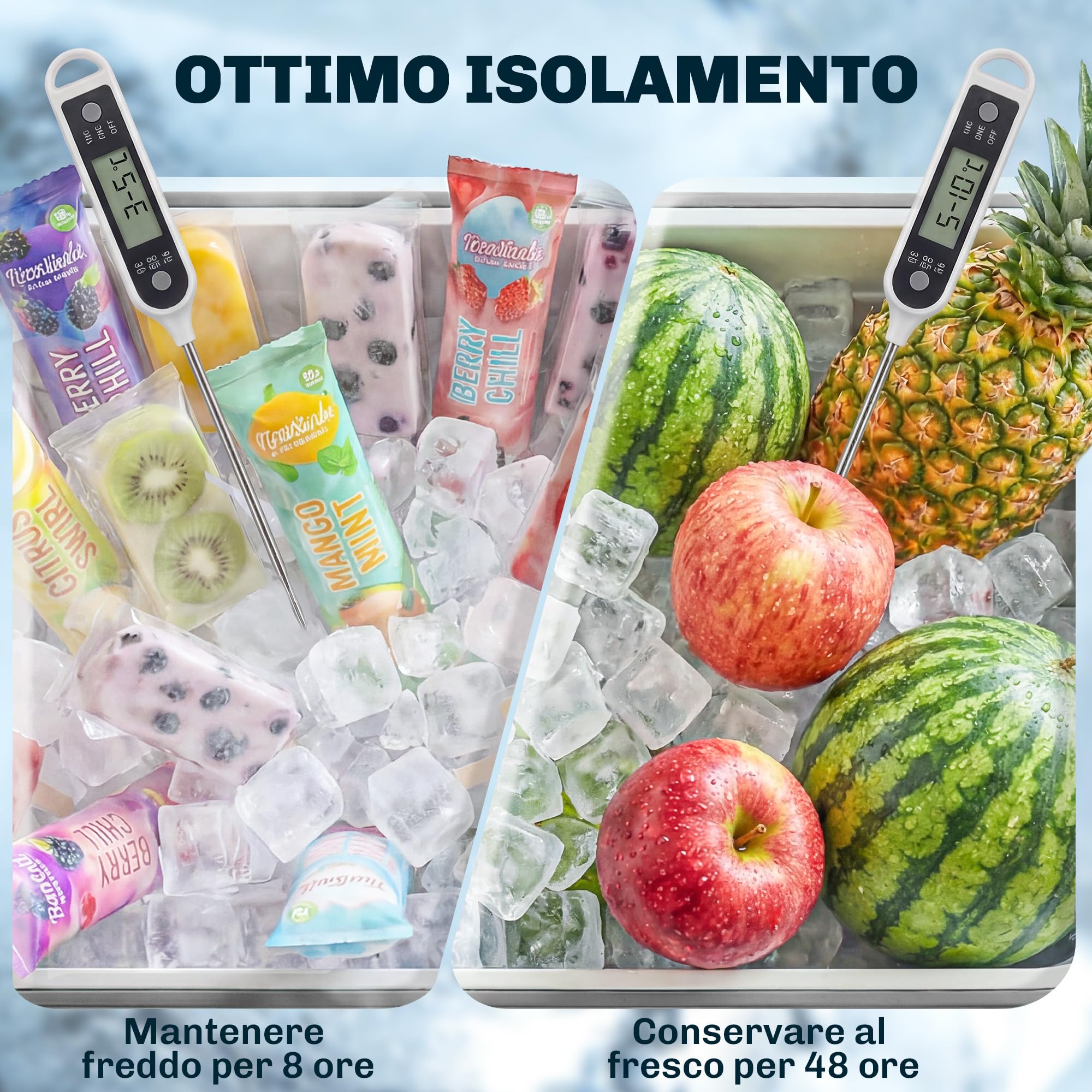 Outsunny Ghiacciaia da Giardino 76L, Carrello Portavivande con Ripiano, Apribottiglie, Ruote Bloccabili, Argento