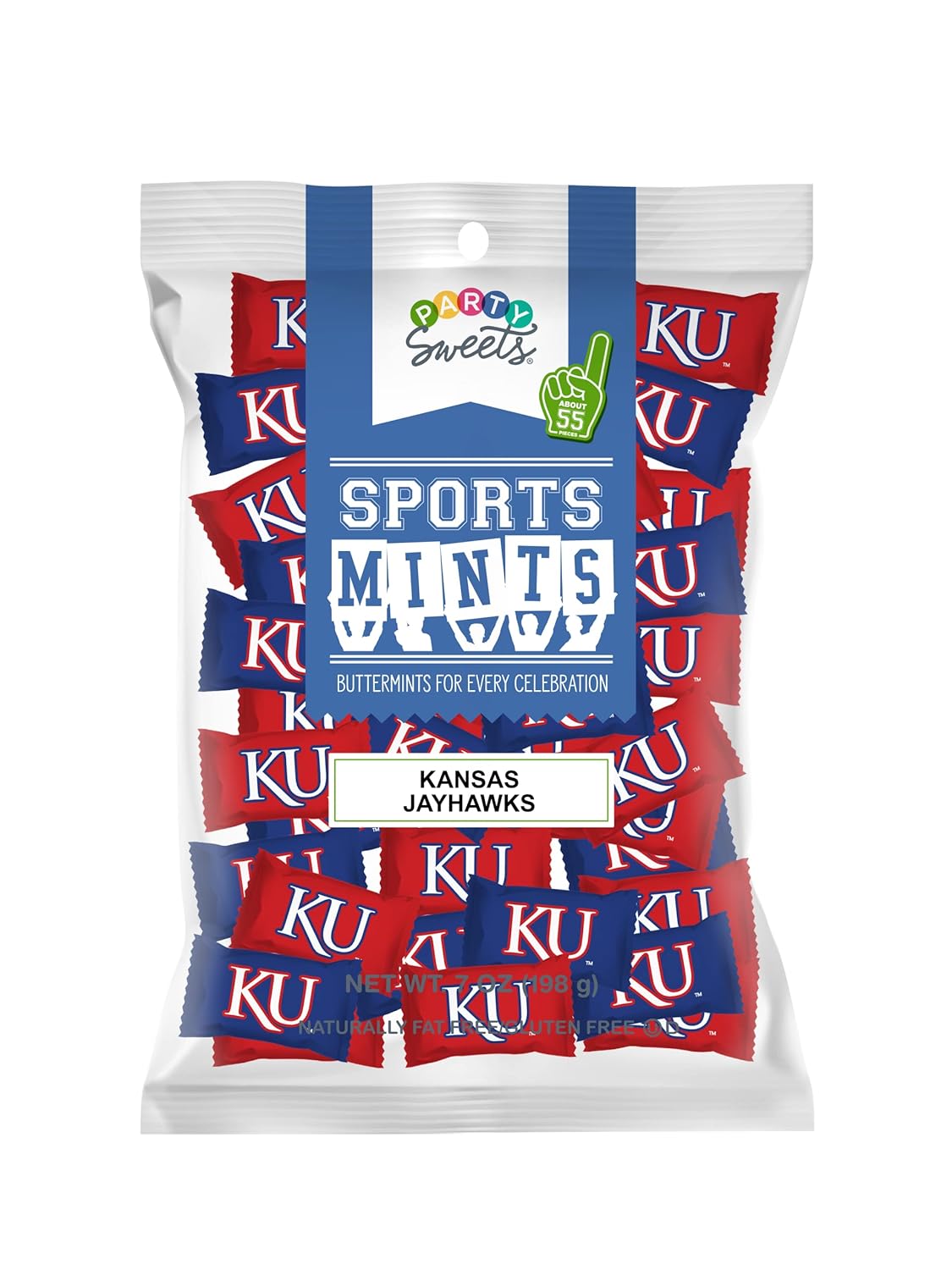 Amazon.com : Party Sweets Kansas Jayhawks Sports Themed Buttermints by ...