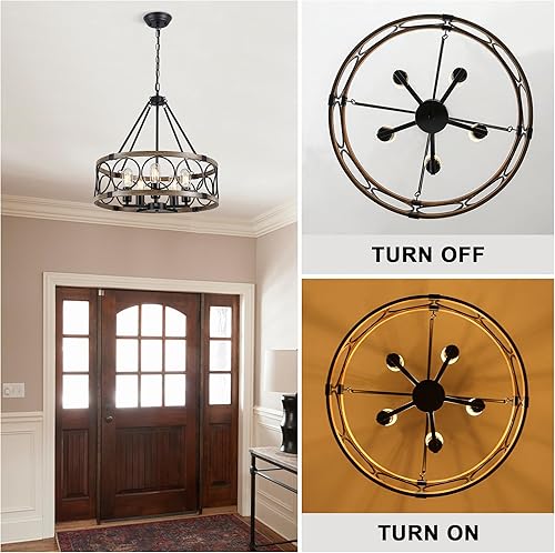 Miniatura 7 de PUMING Candelabros dorados de 8 luces para casa de campo